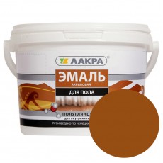 Эмаль акриловая для пола Лакра желто-коричневая 2,4 л Л-С